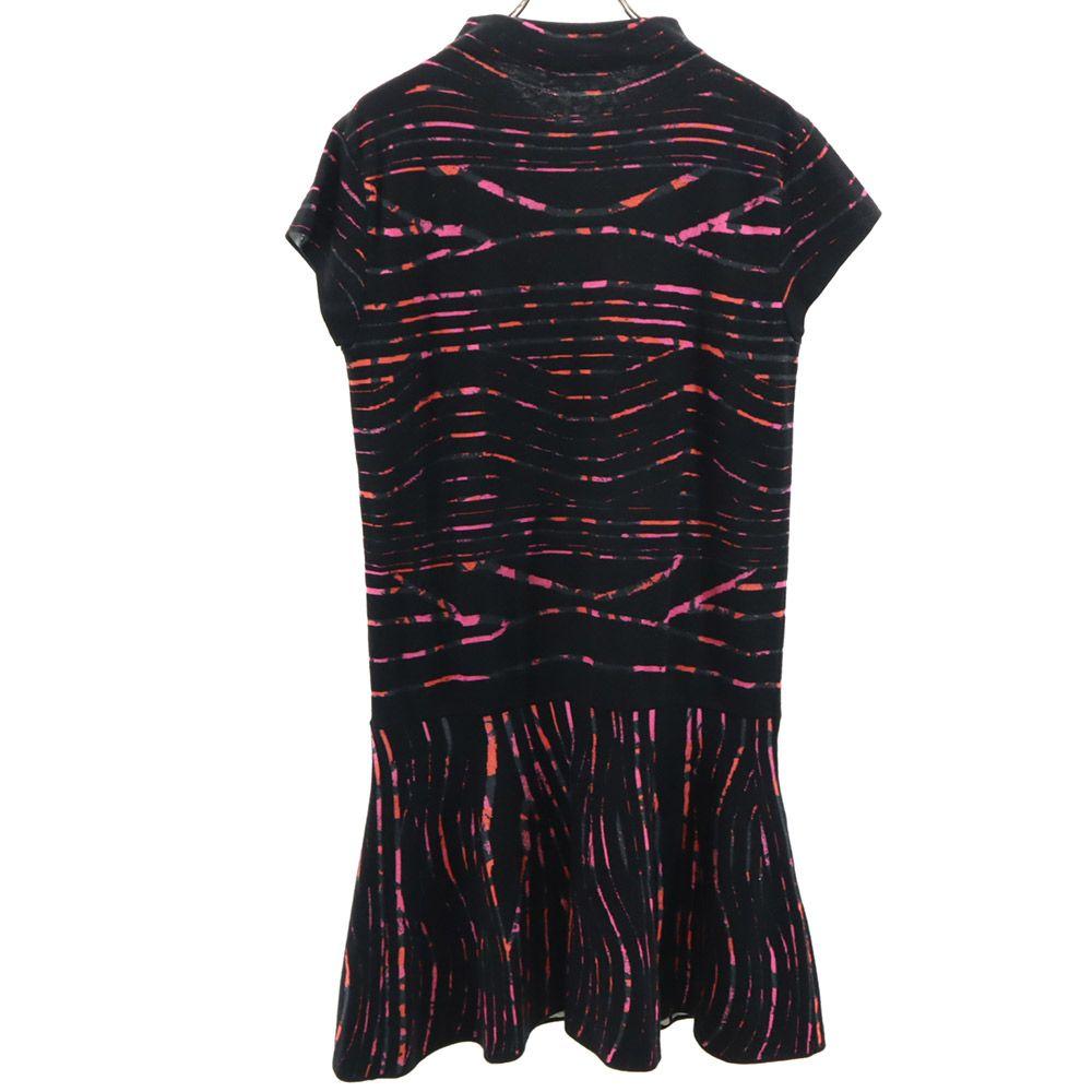 Kenzo Overall Handle Short Sleeve One Piece Black Series Women Used