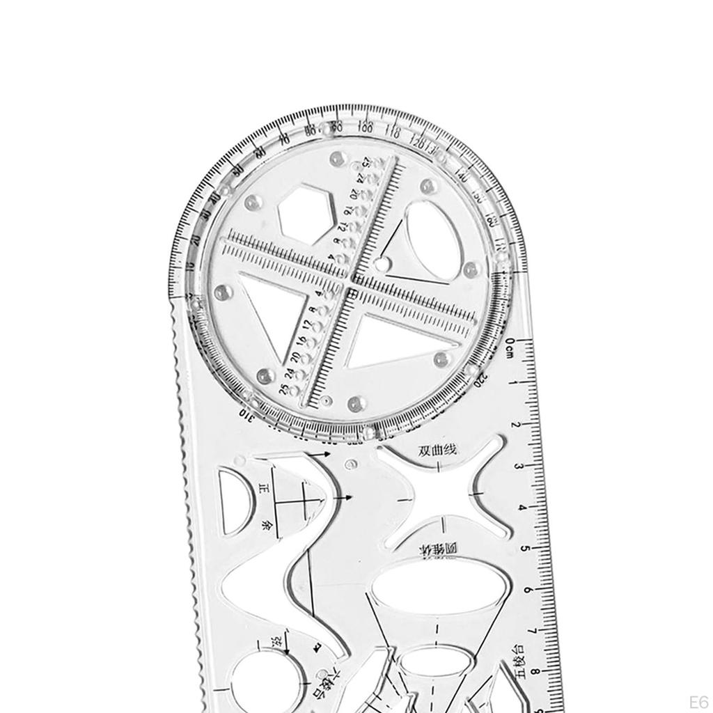 Geometric Ruler Office Painting Template for Teachers Sewing Building