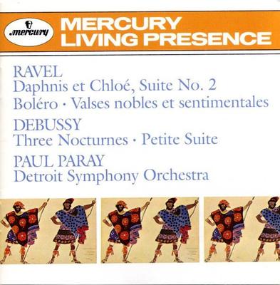 CD RAVEL, PARAY; DETROIT SYMPHONY - Debussy/Ravel:Orchestral Works  4343062 Mercury Living  1992 US Classical Used