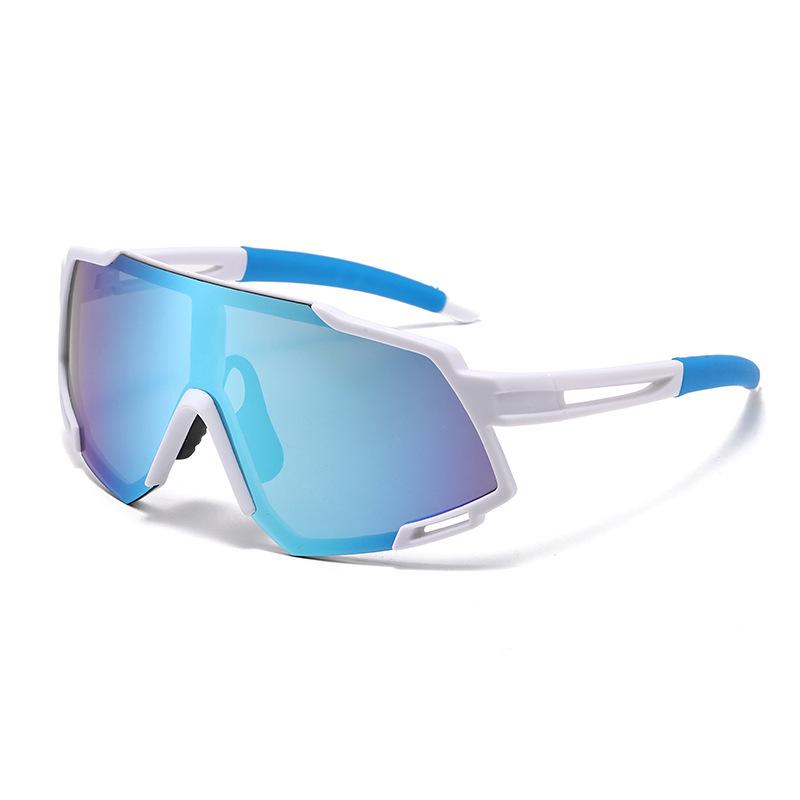 Sports Large Frame One-Piece Colorful Running Windproof Sunglasses Men'S And Women'S Outdoor Cycling Glasses