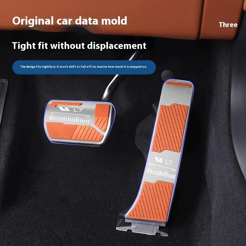Fit For Li L6 L7 L8 L9 LIXIANG Car Accelerator Brake Pedal Metal Anti-Slip Foot Pedal Auto Interior Modification