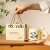 Graduation Gift for Teacher Souvenirs for Girls Ceramic Mug with Lid Panda Water Cup Practical Cup Men
