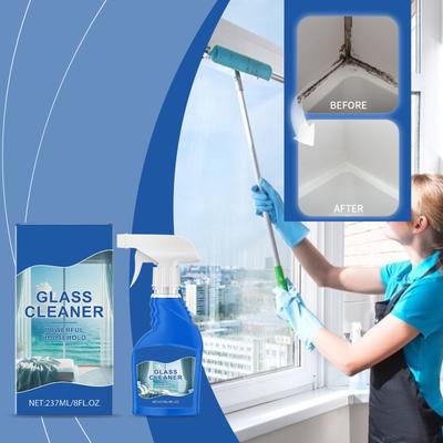 Household Glass Cleaner With Efficient Stain Removal And Environmentally Friendly , Mild And Non Irritating, Suitable For Doors, Bathrooms, Cars 200ml