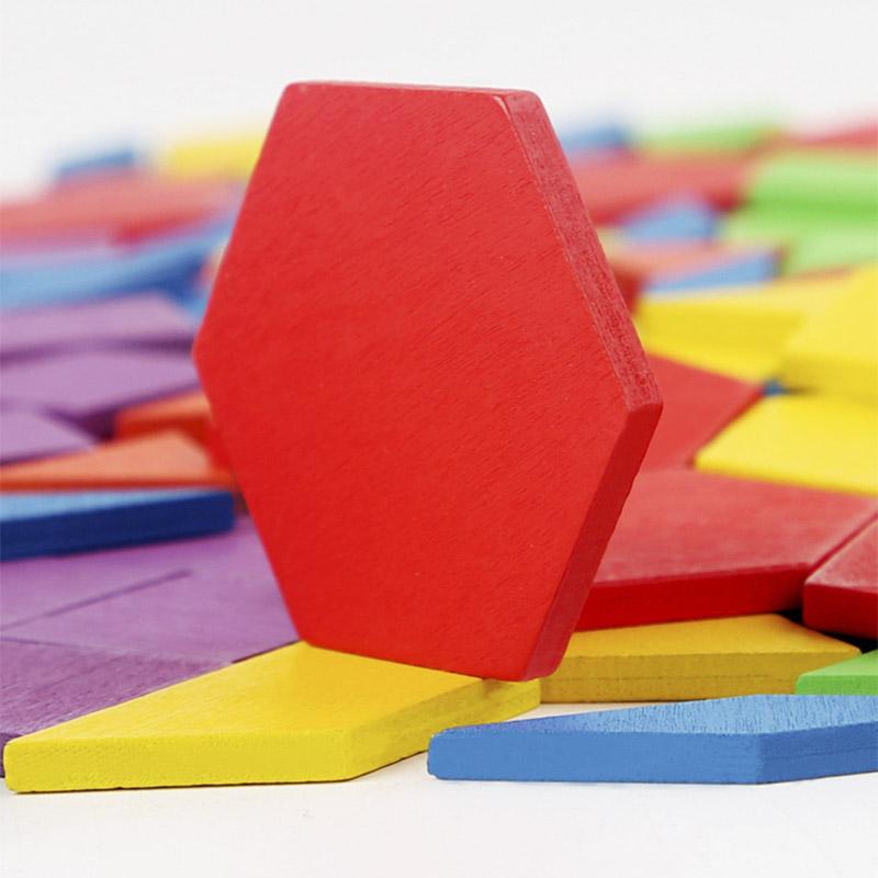 155pcs Wooden Shape Matching Jigsaw Puzzle Board Set Colorful Montessori Learning Cognitive Educational Toys For Children Kids
