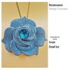 Chinese Camellia Brooch with Turquoise, High-End Corsage Sweater Chain, Women's Fashion Accessory
