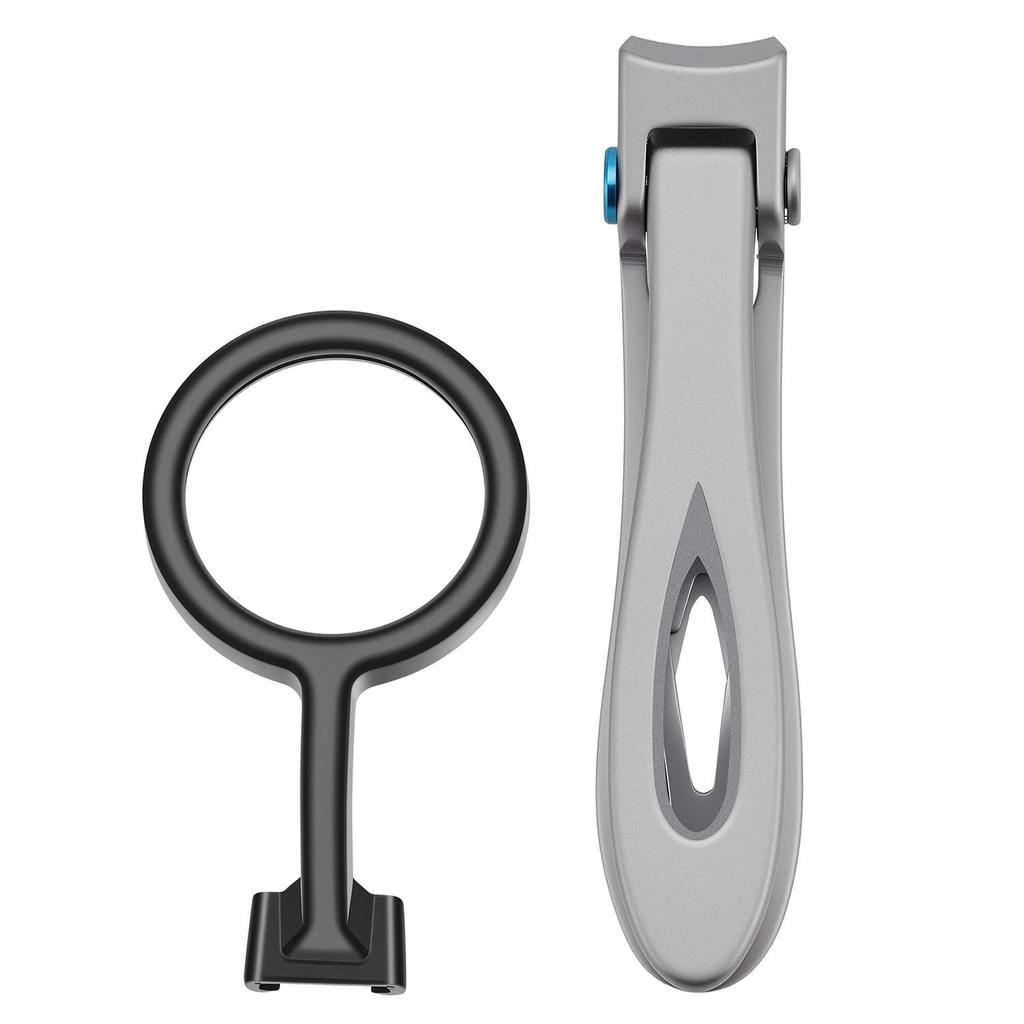 Large Opening Nail Clippers with Auxiliary Magnifying Glass for Elderly & Hard Nail Grooves