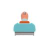 Luke Run Loop Beauty Freer M Aqua Pet Brush for Grooming Small and Medium and Small Animals Dogs, Cats,