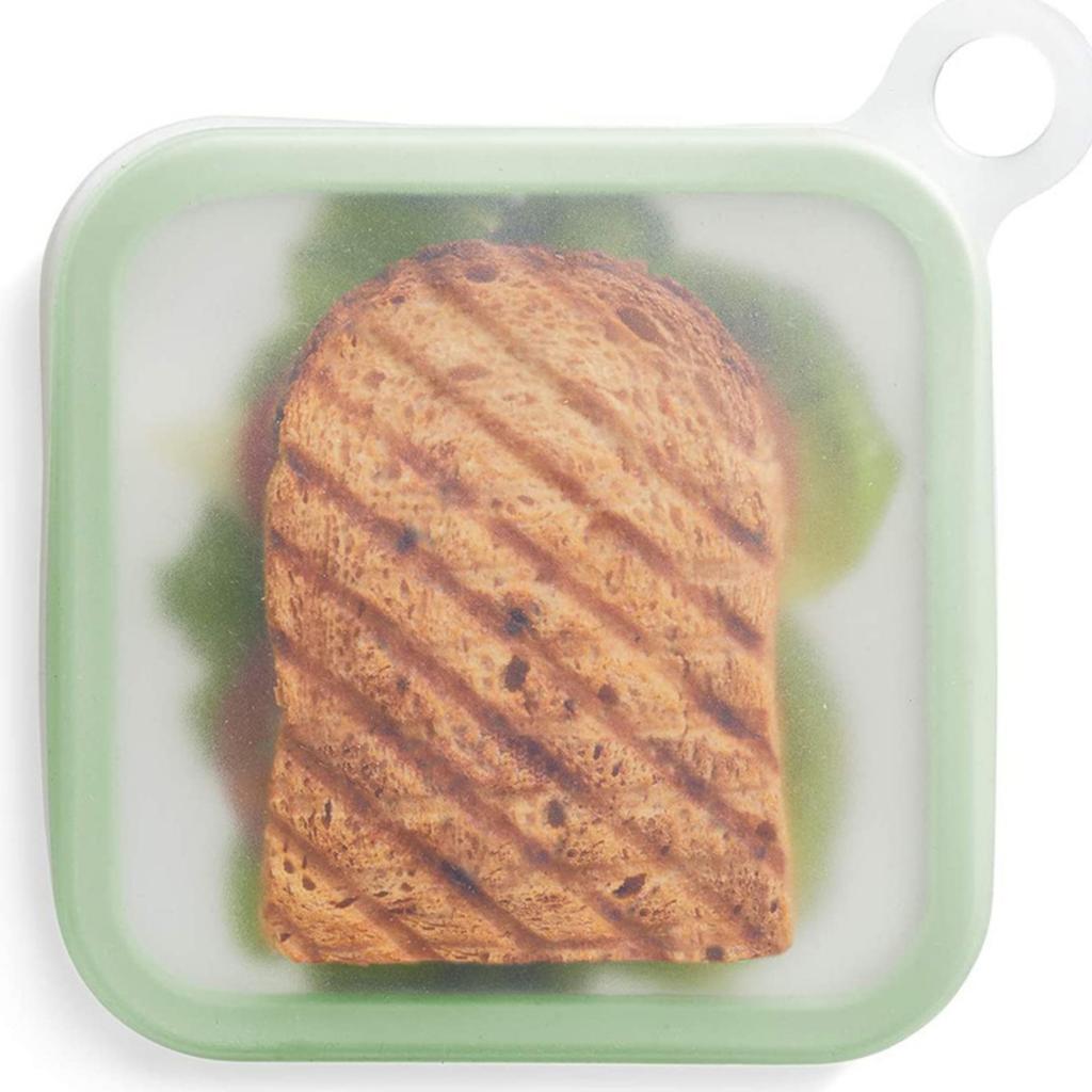 Silicone Sandwich Storage Box Square Lunch Box Outdoor Storage Box Student Worker Lunch Box
