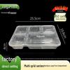 Kangjie Jiaxin 1250ml 5-Compartment Disposable Lunch Boxes