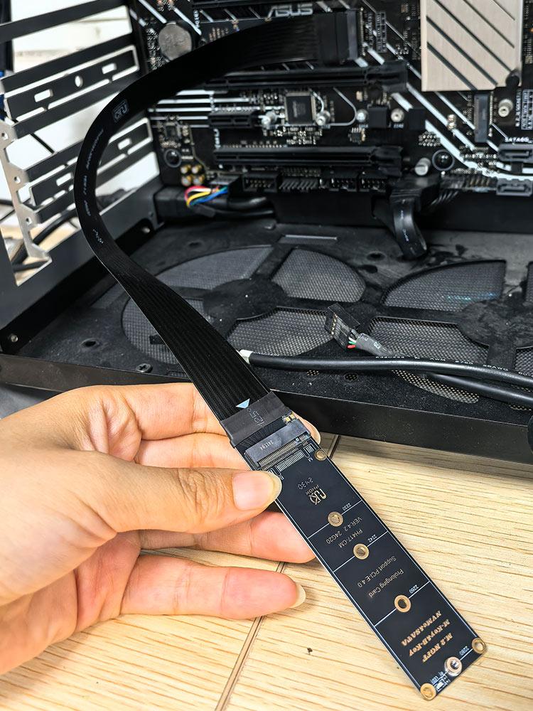M.2 NVME NGFF M-Key SSD Extension Cable Support PCle4.0 M.2 NVME Extender Solid Drive Riser Card for M.2 2230 2242 2260 2280 SSD