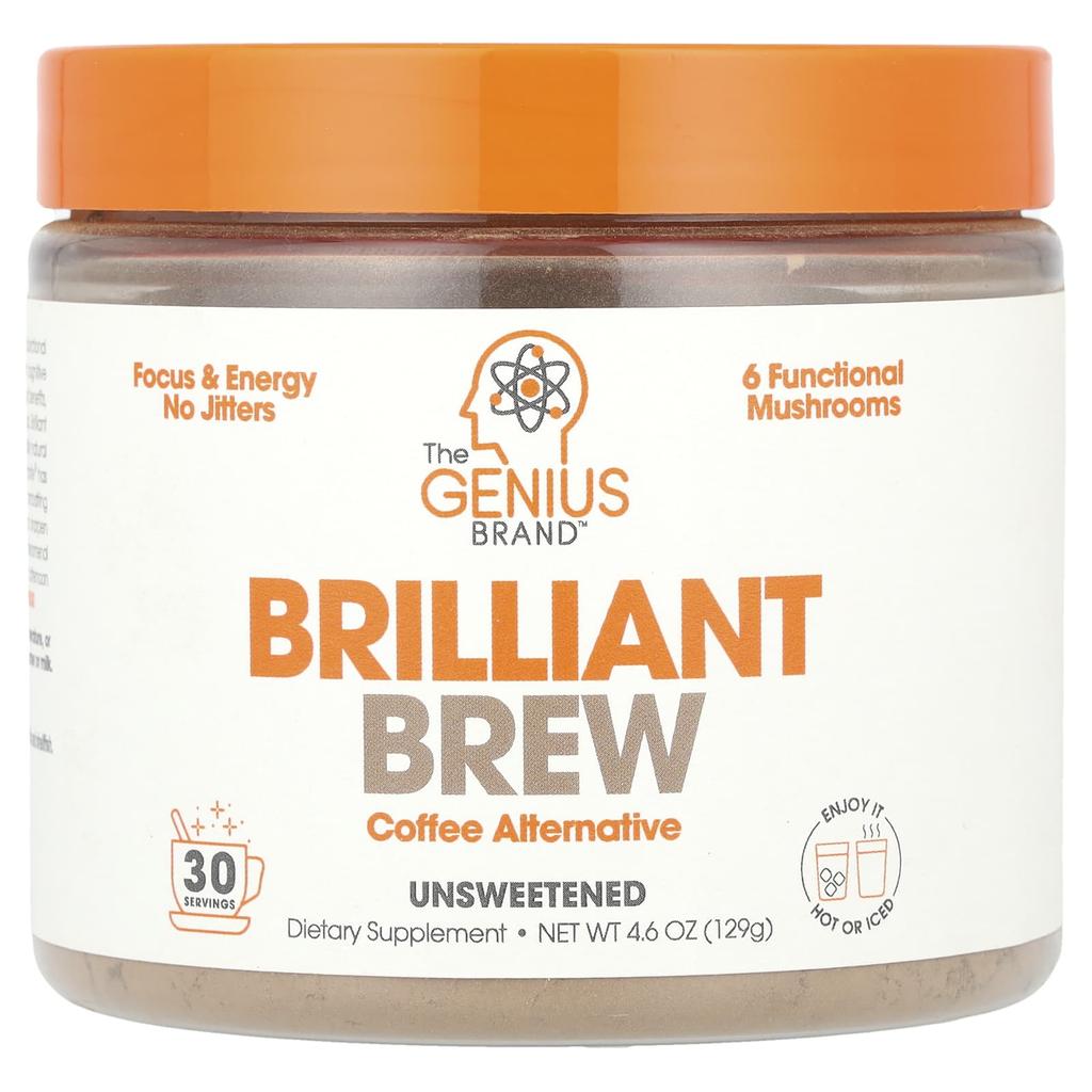 Brilliant Brew, Coffee Substitute, Unsweetened, 129G(4.6Oz)
