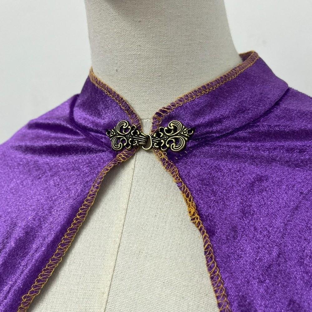 Solid Color Halloween Cloak Washable Durable Velvet Cape Gothic Costume Cape Carnival Festival