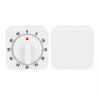Kochwerkzeuge Countdown-Alarm-Erinnerung 60 Minuten Küchentimer Weiß Quadratisch Praktischer Mechanischer Timer Küchenwerkzeuge
