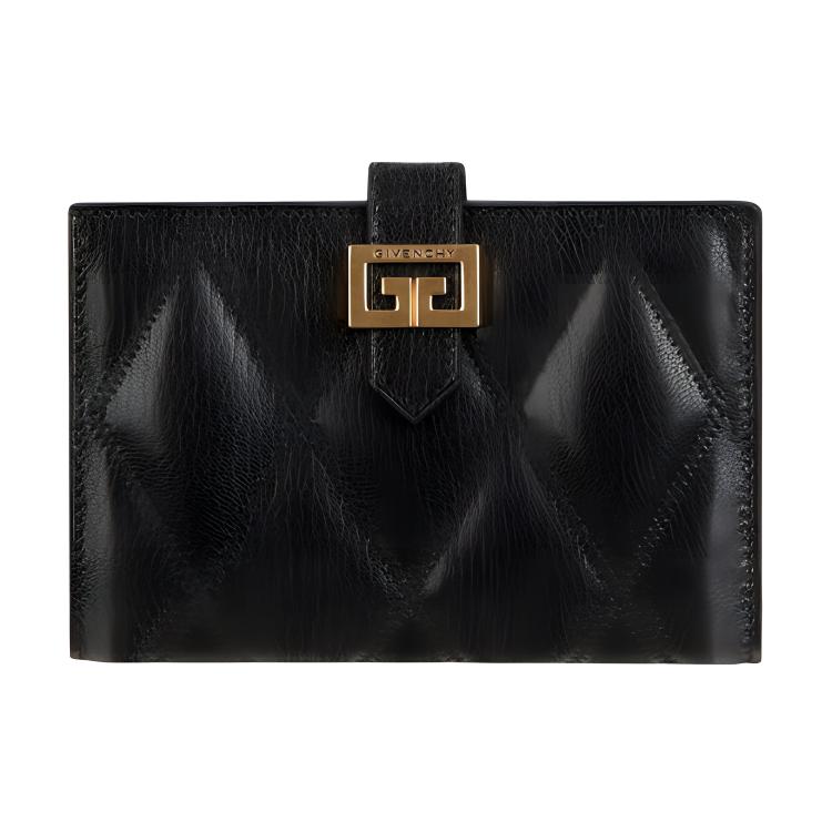 

Givenchy Diamond Quilted GV3 Lambskin Wallet Women Wallet Black BB601GB08Z-001 Box(Basic Set+Box)