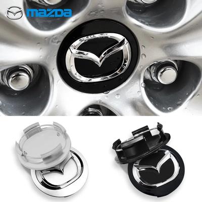 4Pcs Wheel Hub Center Cover Long Leg 18MM 56MM ID53MM New Models For Mazda 3 Atenza Axela CX-3 CX-4 CX-5 CX7 CX8 Gray Black