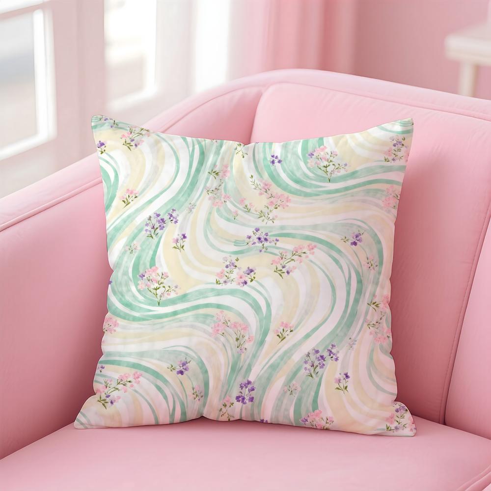 Casual European Fashion Brand EEsprit Cushion Cover Pillow Case Soft Skin Friendly Fabric  Concealed Zipper