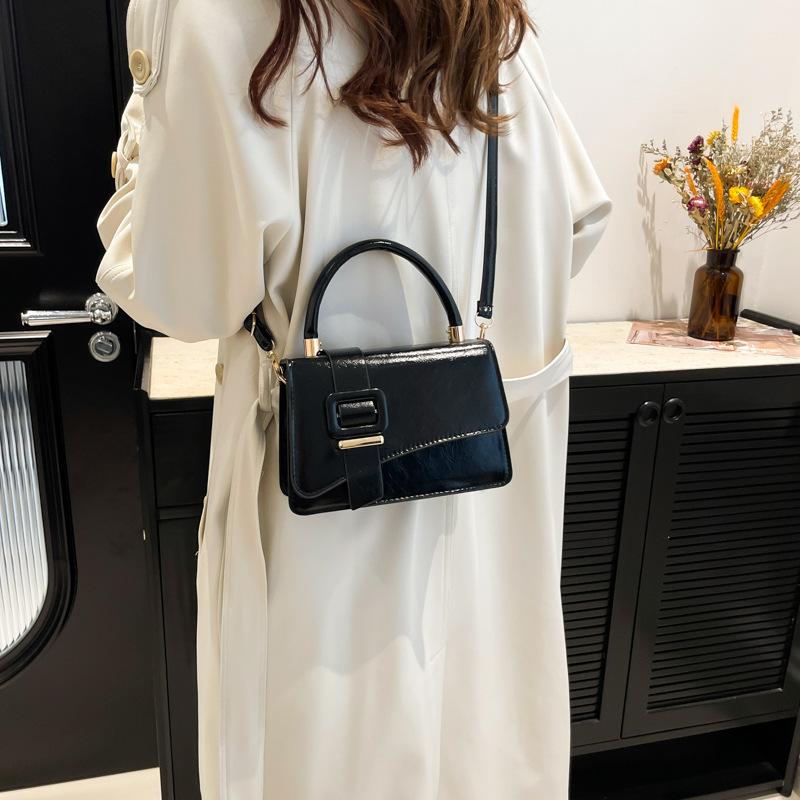Bag New 2025 Foreign Style Crossbody Foreign Style Texture Handbag Korean Version Simple Fashion Shoulder Texture Small Square Bag