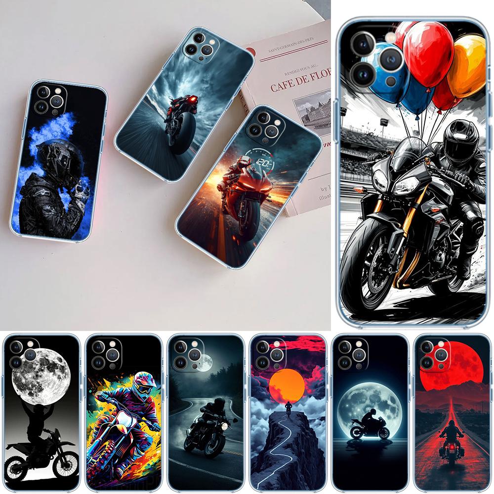 LO95 Motorcycle Racing Phone Case for Motorola Moto G40 G04 G05 One Ace Action  Fusion + Plus Hyper Macro Vision Zoom