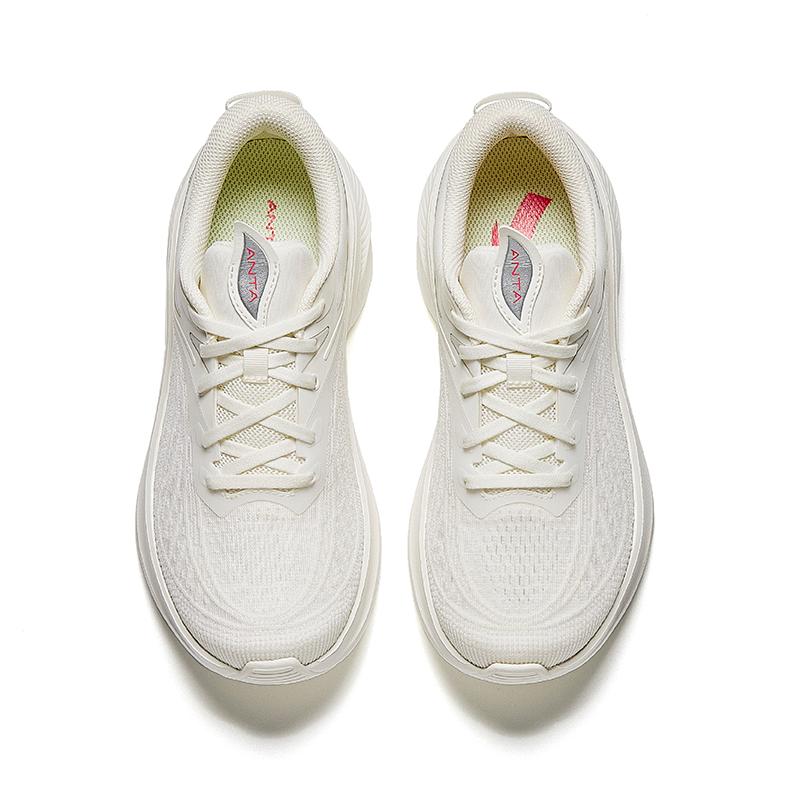 Anta Running Series Leaf 5 Comfortable Versatile Non-Slip Wear-Resistant Low-Top Casual Running Shoes Women Sneaker White 922425555-11