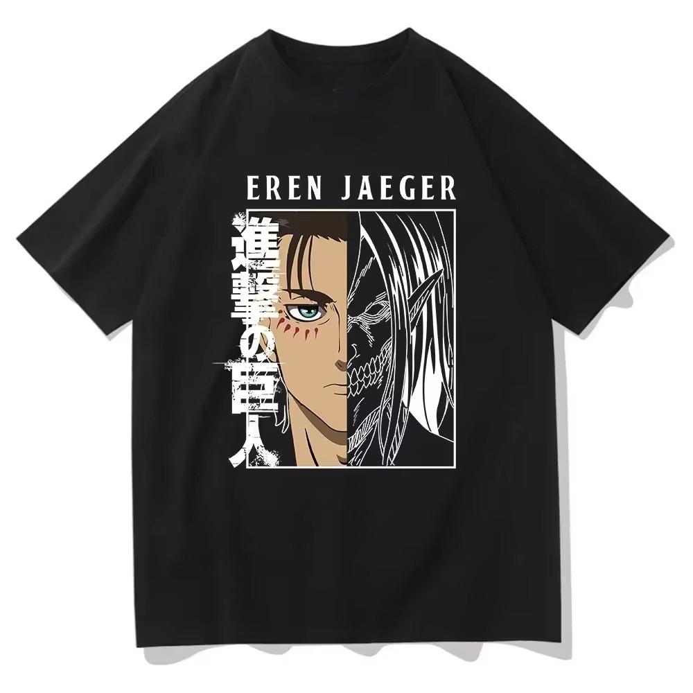 Attack on Titan Anime Oversize T-shirt Men Women Short Sleeve Casual Tee Cotton Unisex Streetwear Cosplay Harajuku Tops Y2k