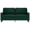 Vidaxl Sofa 2-Osobowa, Ciemnozielona, 140 Cm, Tapicerowana Aksamitem