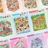 New PET Miniature Scene Sticker Book Mini Visual Stacking Miniature Scene Collection 3D Pocket Cabin Scene Stickers Gifts
