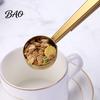 Dual-purpose Spoon And Bag Clip 2 in 1 Clip, Stainless Steel Measuring Seamless Scoop Clamp Scoop, Multifunctional Powder Sealer for Milk Coffee,