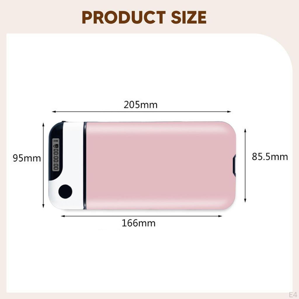 Tidslåst boks Låsbar oppbevaringskoffert Lett å bære Tiden kan stilles Innleveringsskap for telefon