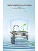 Stainless Steel Smart Pet Water Fountain with Automatic Circulation, 3.2L Large Capacity Cat Water Dispenser