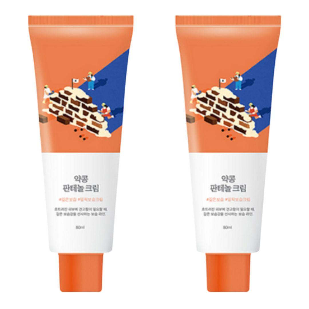 ROUND LAB Soybean Panthenol Cream Deep Moisturizing Barrier Repair Face Cream 80ml x2