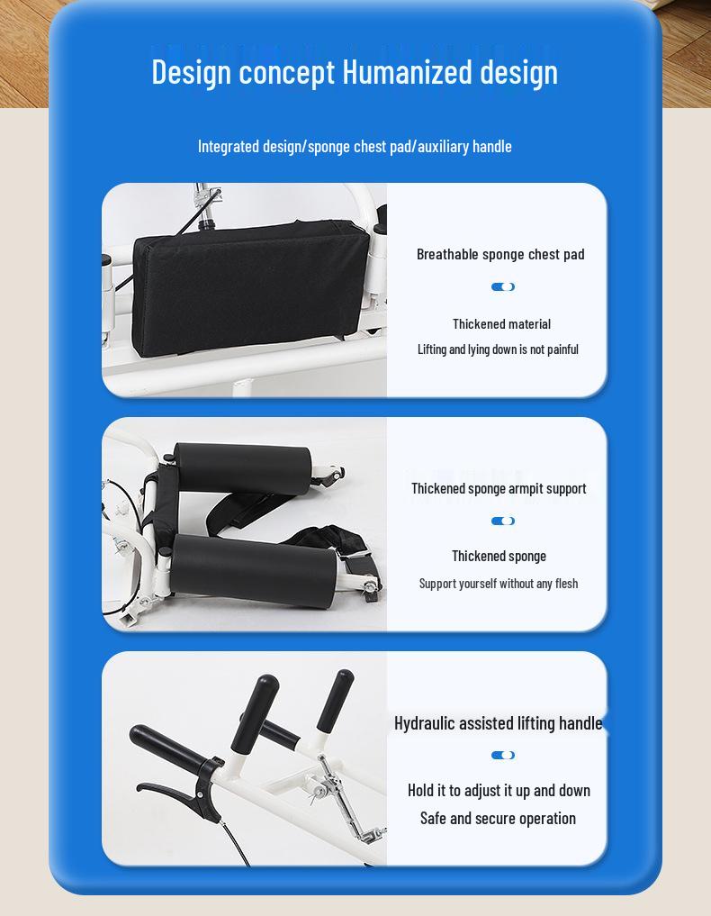 Hydraulic Lift Transfer Device for Bedridden or Paralyzed Elderly Patients