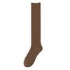 Women's Spring and Autumn Thickened Warm Calf Socks Cotton Socks Solid Color Casual Anti-abrasion and Anti-pilling Versatile Hoop Socks