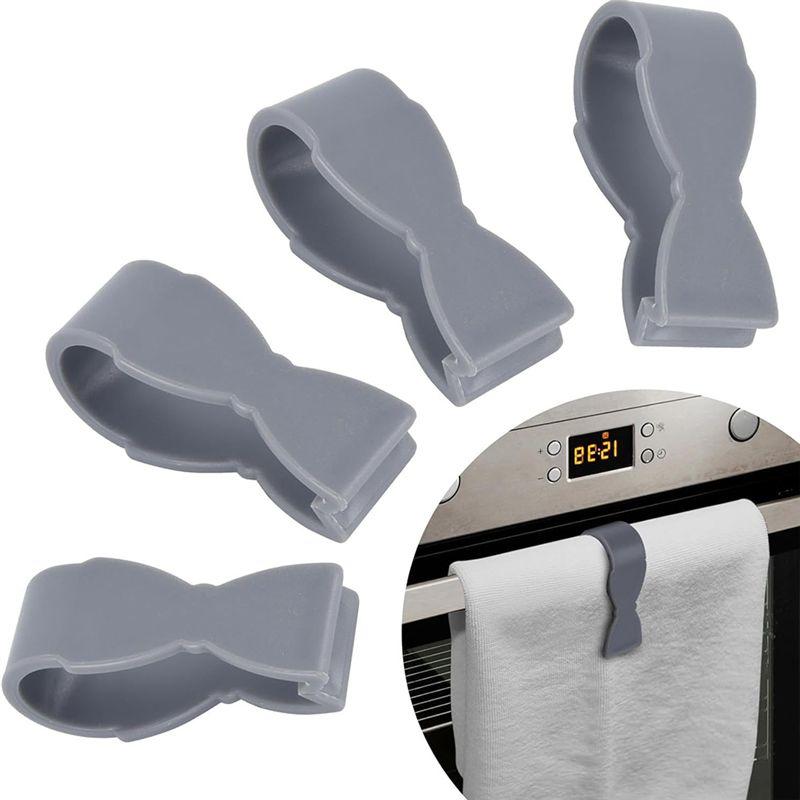 BAAJ-16PCS Towel Clips For Kitchen Keeps Towel From Falling Stove Towel Clip Dishwasher Towel Clip Stove Towel Clip