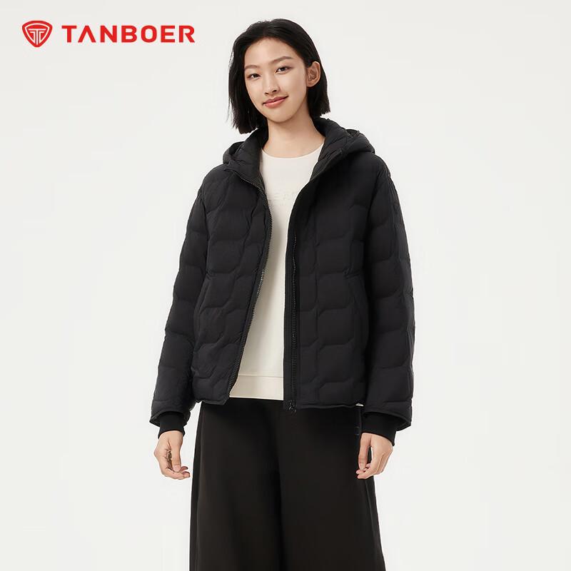 

Tanboer Women s Short Hooded Diamond Quilted Puffer Jacket L (170/92A)