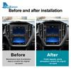 Real Soft Carbon Fiber For Subaru WRX/ WRX STI   2024 Car Central Navigation Frame Panel Sticker LHD Trim Accessories