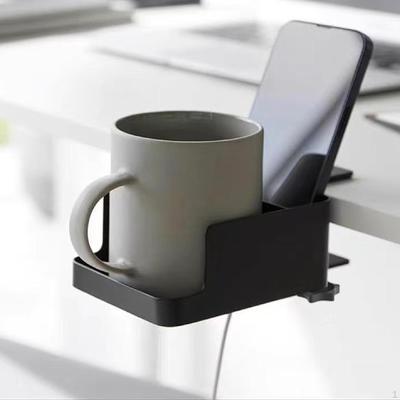 Desk Cup Holder Desktop Organizer, Practical Phone Drink Clamp