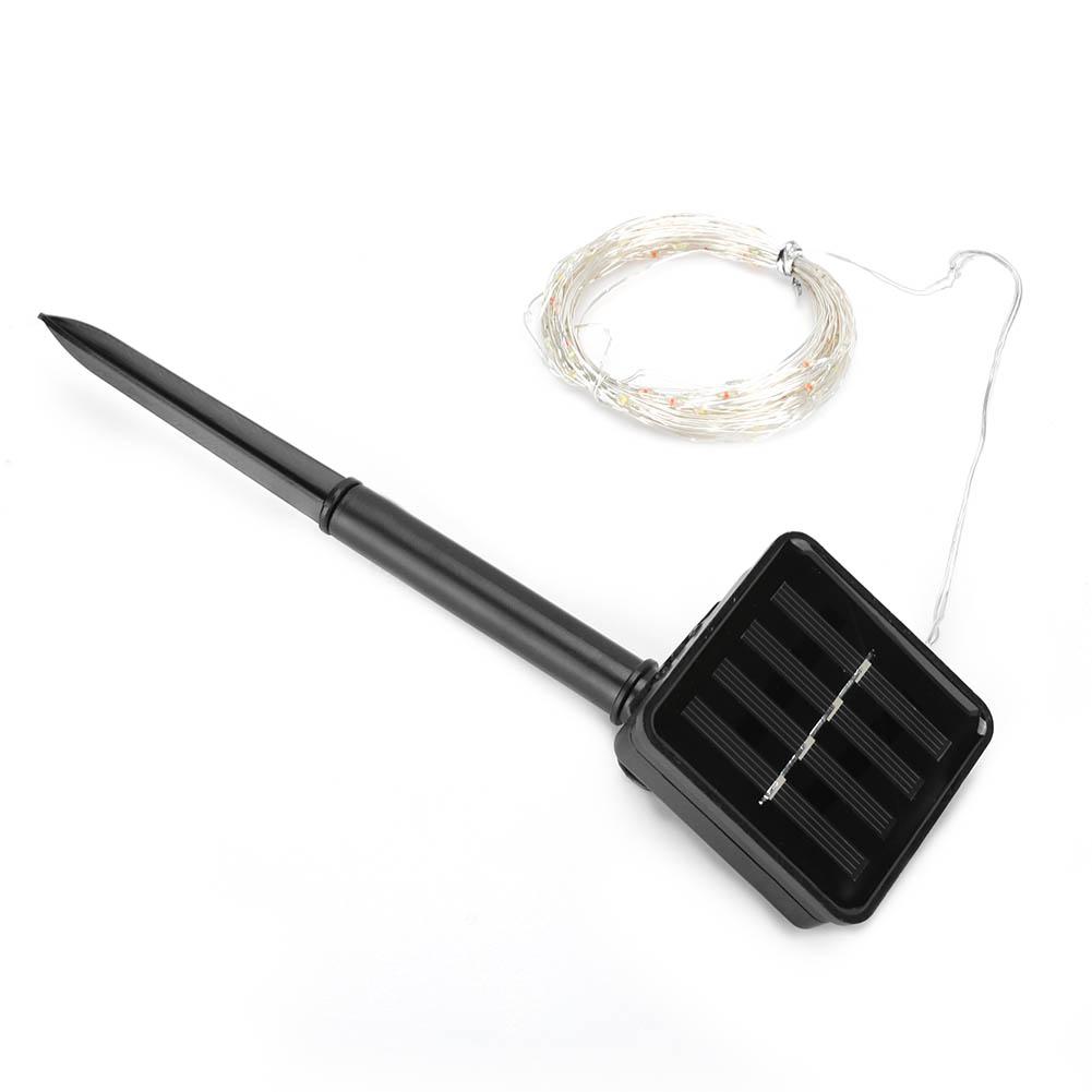 100LED Chips Solar Powered Light String for Garden Yard Festivals Party Decoration 10m