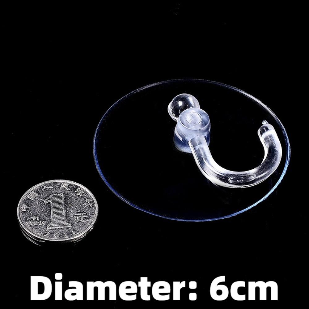 25/35/45/60mm Pilzkopf-Saugnapf PVC Aquarien Transparentes Glas-Saugnapf Saugnapfhaken Starker Saugnapfhaken Handtuchhalter