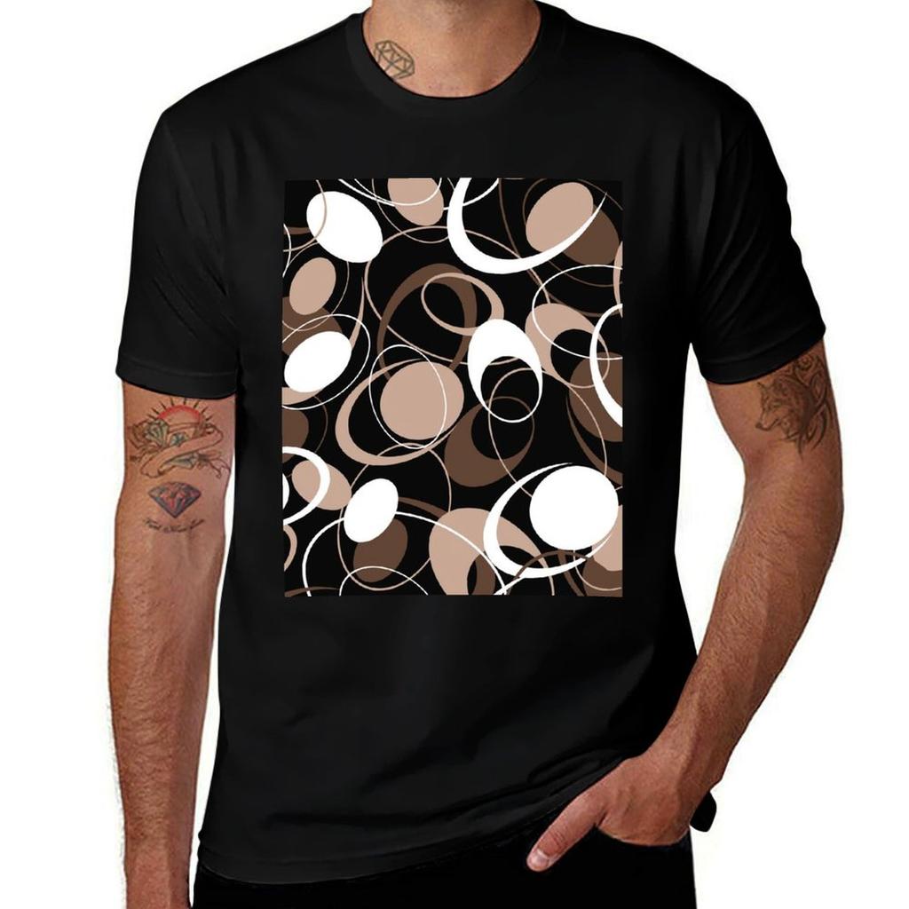 Retro 60s Ovals Tshirt Retro Style Print Casual Top Tshirt