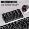 85 Hole Drill Bit Holder Storage Box Workbench Screwdriver Drill Bit Holder Storage Box Suitable for Home Workshop Factory Black