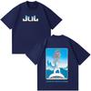 Rapper Jul Fashion Print T Shirt Unisex Unisex Harajuku Oversized Tshirt Summer Cotton Short Sleeve Loose Casual Hiphop Tshirts