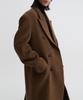 Dnsr [Premium] Wool Alpaca Double Long Coat Brown