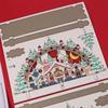 Handmade Xmas Village House Santa Claus Christmas DIY Assemble Christmas Wooden Ornament  Christmas