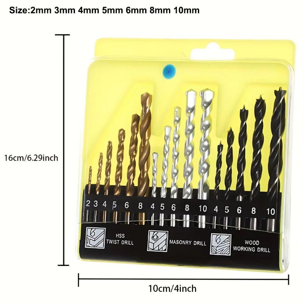 High-Speed Steel HSS Bit Straight Handle Wood Drill Bit Twist Drill Bit