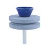 4Pcs Lawnmower Cutter Sharpener with Balancer For Drill With Easy Balance Test, Durability Corundum Constructions