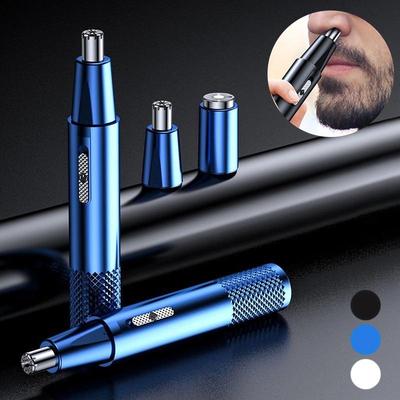 Nuovo Mini Tagliacapelli Naso Elettrico Ricaricabile Rasatura Naso Orecchio Trimmerper Uomo Rasatura Depilazione Rasoio Barba con 2 Testine di Coltello