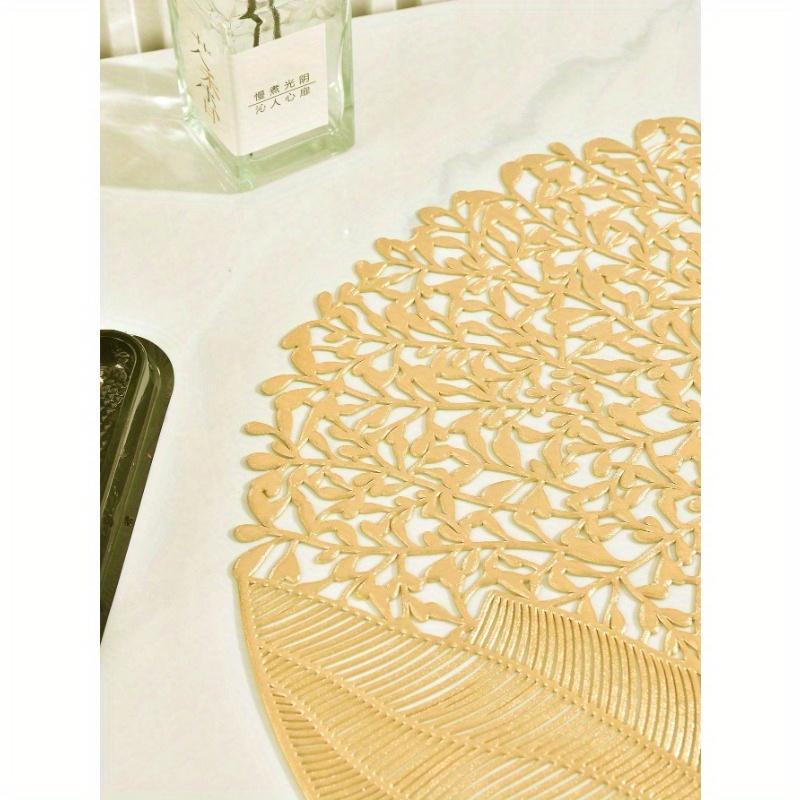 Placemats PVC Place Mats for Kitchen Table Indoor/Outdoor Washable Heat-Resistant Placemat Wipeable Dining Table Mats for Camping