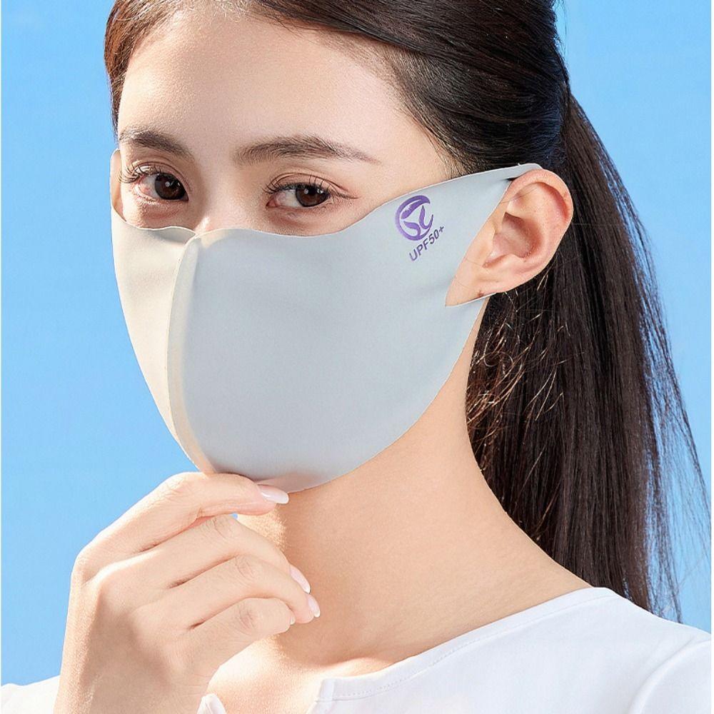 Summer Ice Silk Mask Face Mask Face Gini Mask Breathable Face Cover  Hiking