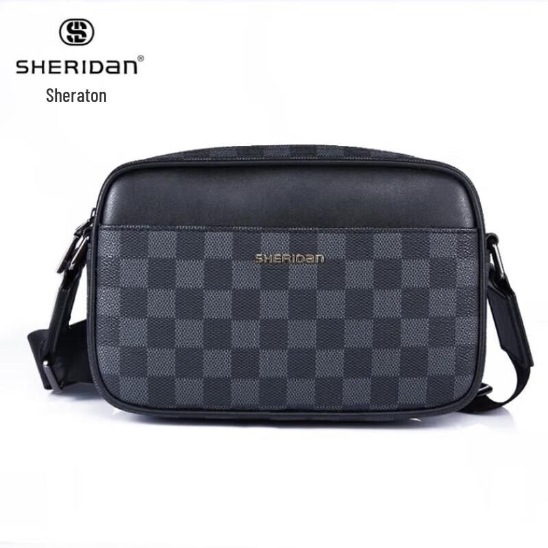 Sheraton Trendy Retro Plaid Crossbody Shoulder Bag 24*8*16cm