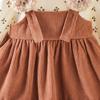 Vestido de primavera y otoño para niñas 2024 Otoño Nuevo vestido de princesa de dos piezas falso coreano para bebé femenino